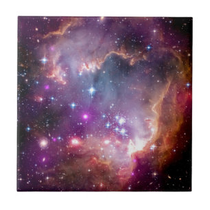 NGC 602 Stjärnbildning - NASA Hubble Rymdfoto Kakelplatta