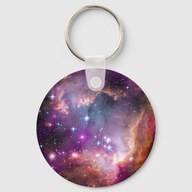 NGC 602 Stjärnbildning - NASA Hubble Rymdfoto Nyckelring (Framsida)