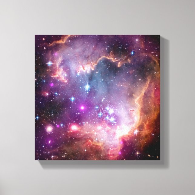 NGC 602-stjärnornas bildskärm - NASA-bubbelfoto Canvastryck (Framsida)