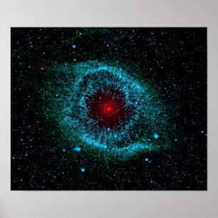 NGC 7293 Helix Nebula NASA Poster