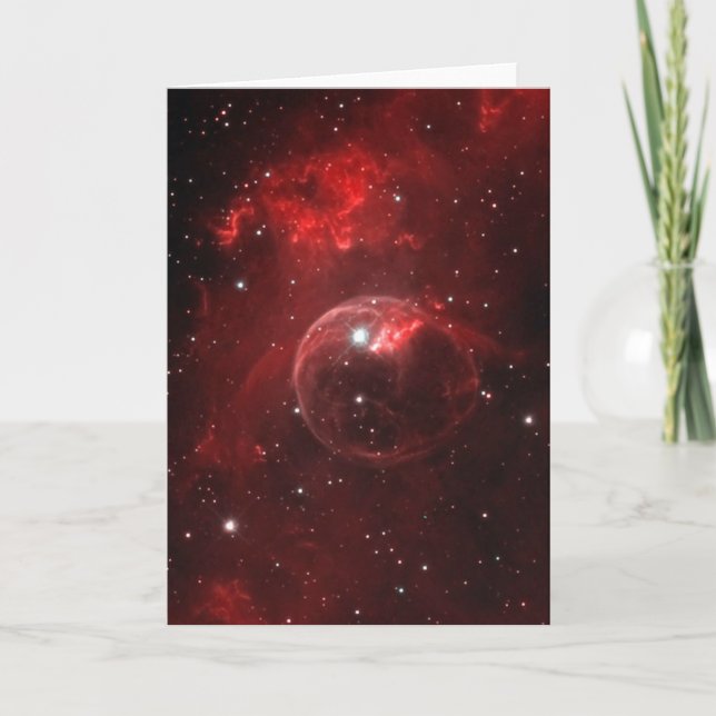 NGC 7635 Bubble Nebula Cassiopeia Kort (Framsida)
