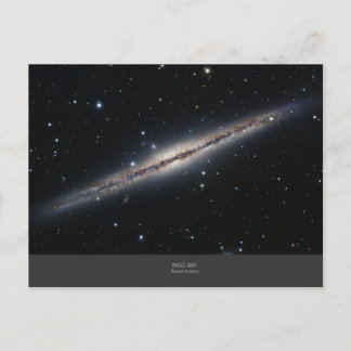 NGC-891 spiral galaxy Vykort