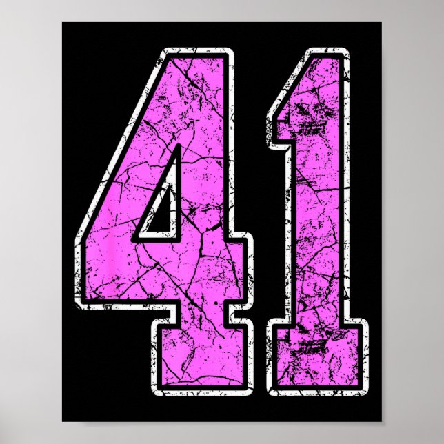 Nge Nk And Nk Number 41 Jersey Player Uniform #41  Poster (Framsidan)