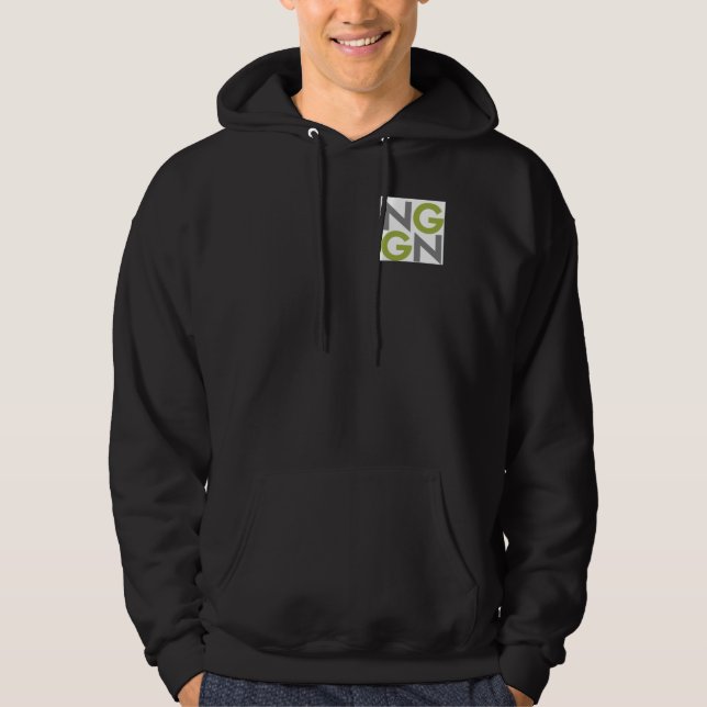 NGGN Zip Up Hoodie Manar Heather Grått (Framsida)