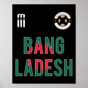 Ngladesh Cricket Ngladeshi Fans Tröja 2 Poster