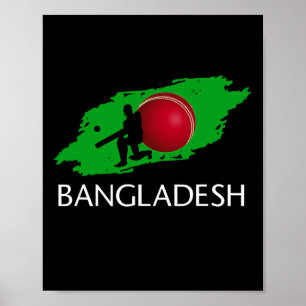 Ngladesh Cricket Tröja Tsman Poster
