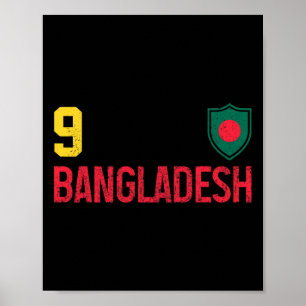 Ngladesh Ngladeshisk Flagga Stolthet Vintage Poster
