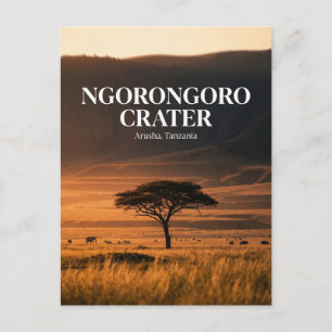 Ngorongoro-kratern, Arusha, Arusha-regionen Vykort