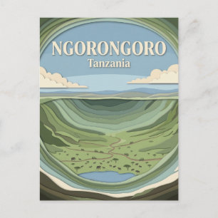 Ngorongoro-kratern, Karatu, Arusha Vykort