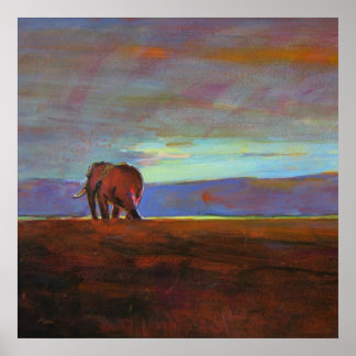 Ngorongoro Sunset collosal print Poster