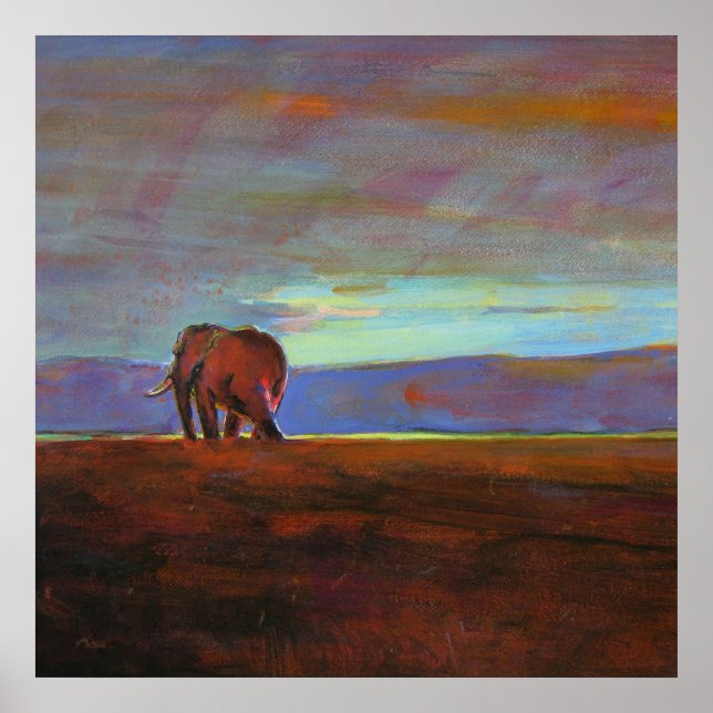 Ngorongoro Sunset collosal print Poster (Framsidan)