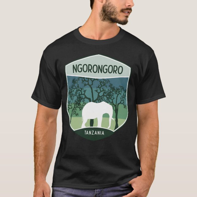 Ngorongoro Tanzania T Shirt (Framsida)