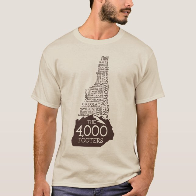 NH 4000 Foters Långärmad T-Shirt (brun Logotyp) (Framsida)