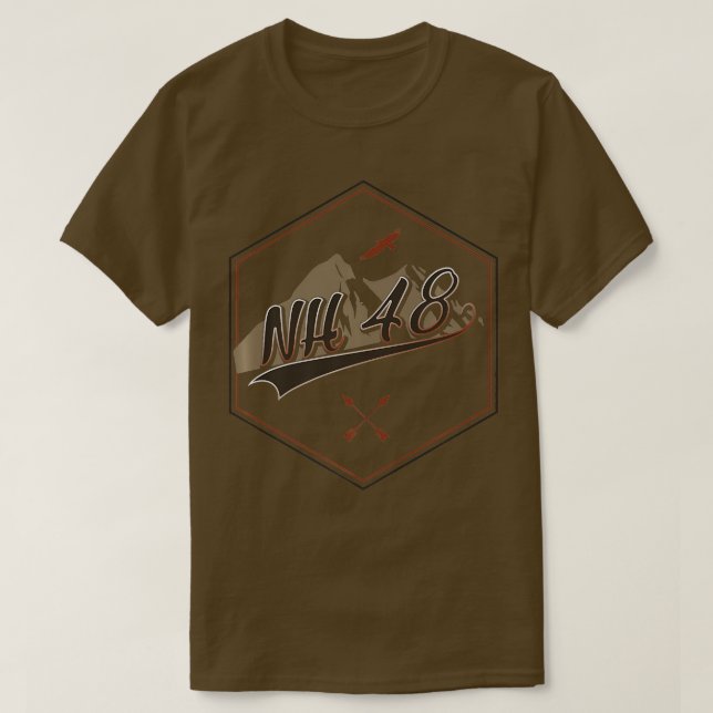 NH 48 för alla nya Hampshire 48-berg T Shirt (Design framsida)