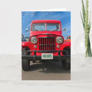 NH Antique Car Blank Hälsning Kort