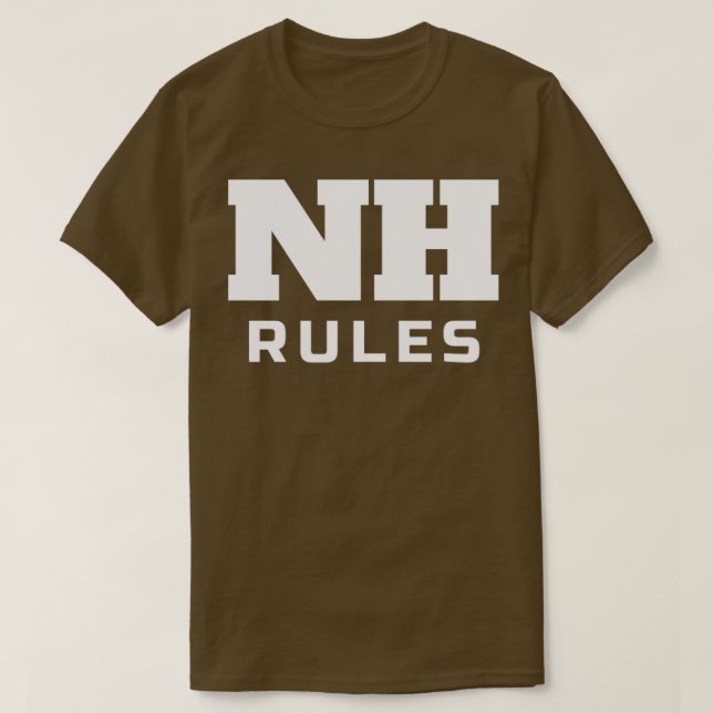 NH Regler New Hampshire Pride T Shirt (Design framsida)