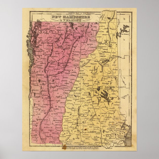 NH, Vermont Poster (Framsidan)
