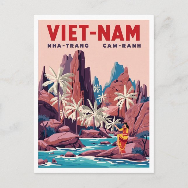 Nha Trang Cam Ranh-kusten Vykort (Framsida)