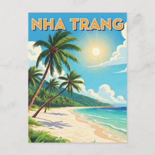 Nha Trang Strand Vietnam Resa Vykort
