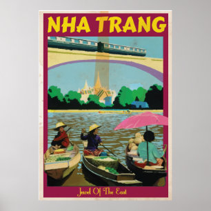Nha Trang vintage resor poster