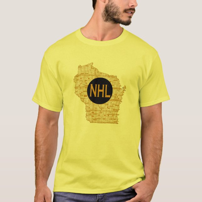 NHL i Wisconsin Tee (Framsida)