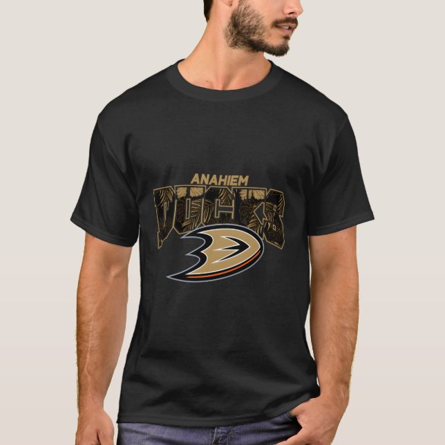 Nhl Surfa Skate Anaheim Ankor Handflatan Beach T Shirt (Framsida)