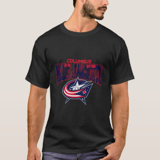 NHL Surfa & Skate Columbus Blue Jacka Handflatan B T Shirt