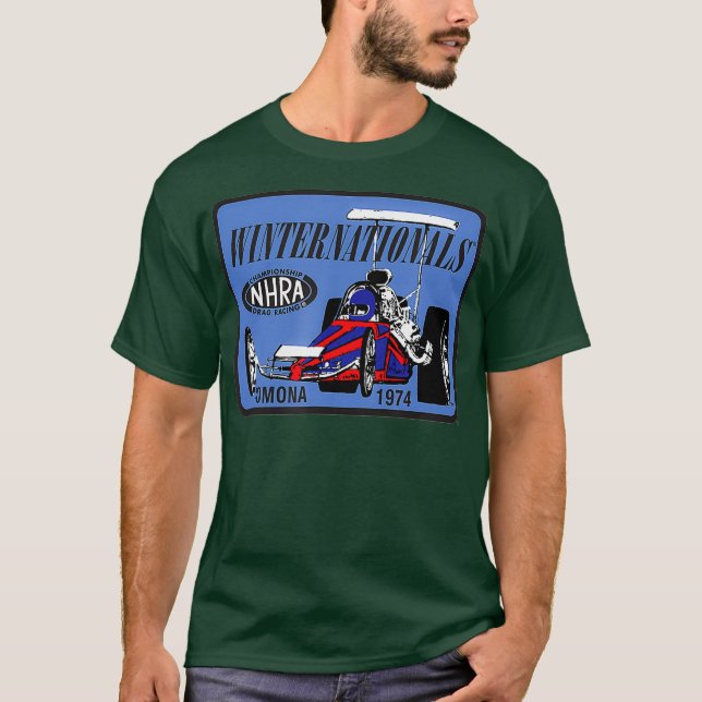 NHRA 1974 Winternationals T Shirt (Framsida)