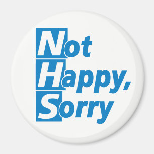 NHS - inte Lycklig, förlåt! Magnet