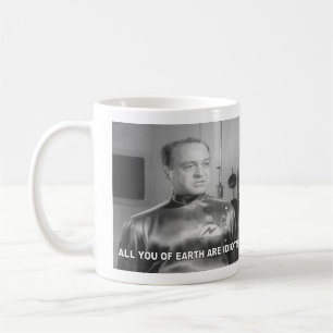 Ni alla på jorden är idioter kaffemugg