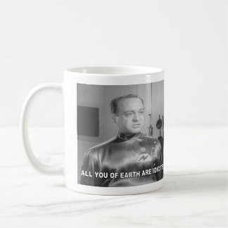 Ni alla på jorden är idioter kaffemugg