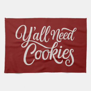 Ni behöver kakor Rolig bagare bakning Bake Baker Kökshandduk