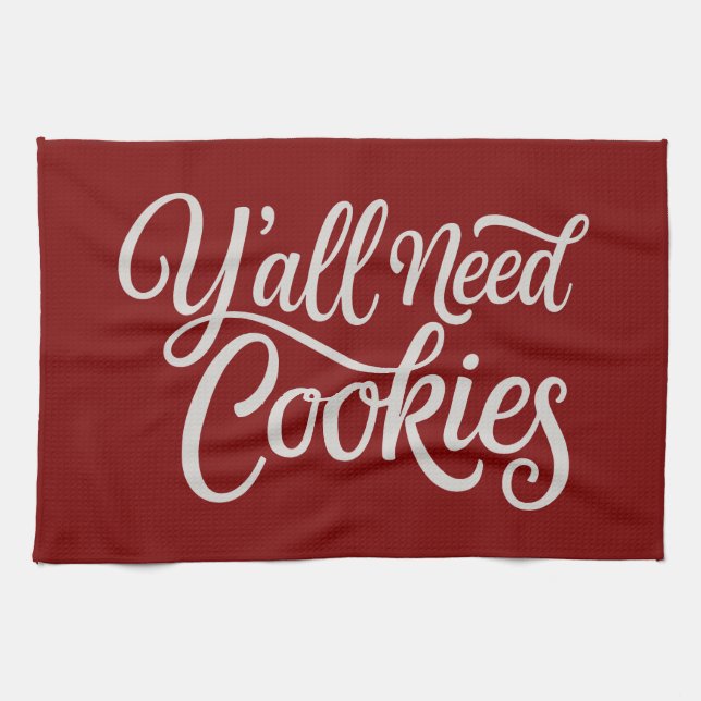 Ni behöver kakor Rolig bagare bakning Bake Baker  Kökshandduk (Horisontell)