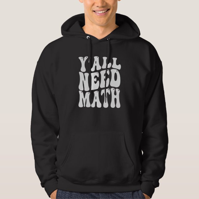 Ni behöver matte matte vintage vit 1 hoodie (Framsida)