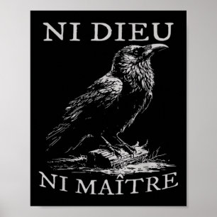Ni Dieu Ni Maître Antiauktoritär Ingen kung  Poster