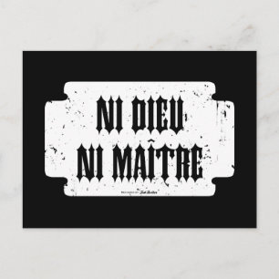 Ni dieu ni maître vykort