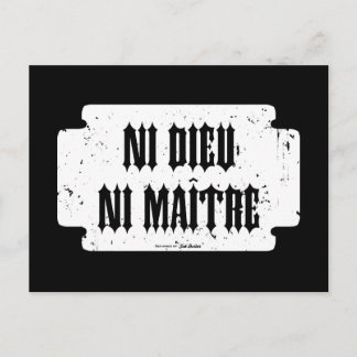 Ni dieu ni maître vykort