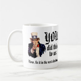 Ni gjorde detta mot oss kaffemugg