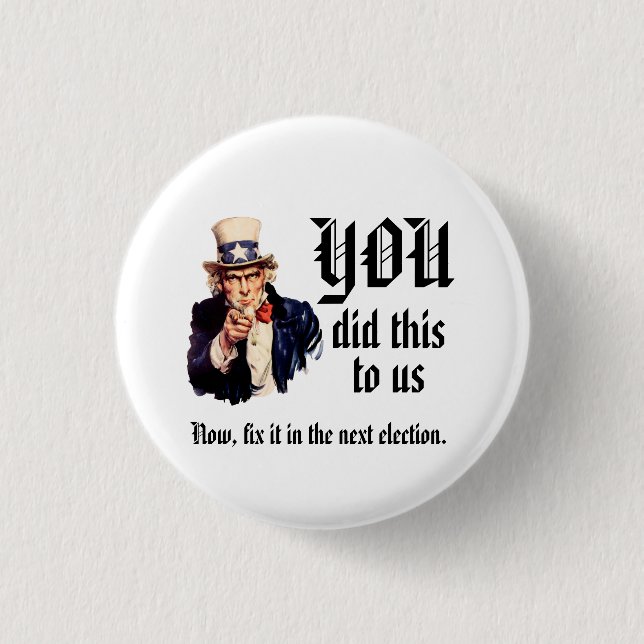 Ni gjorde detta mot oss knapp (Framsida)