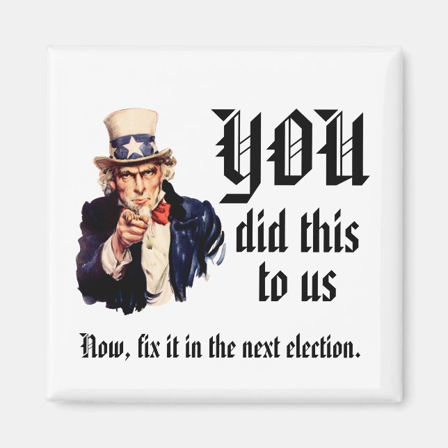 Ni gjorde detta mot oss magnet (Framsidan)