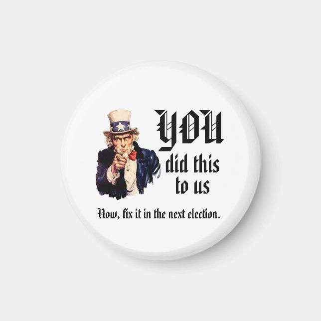 Ni gjorde detta mot oss magnet (Framsidan)