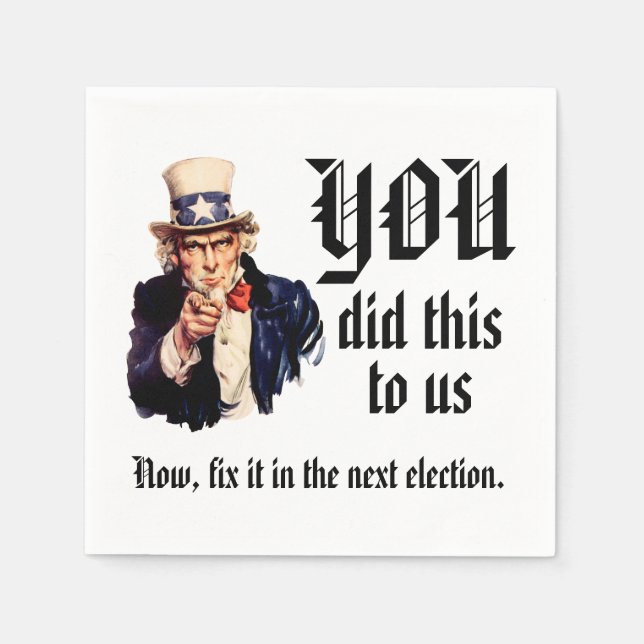 Ni gjorde detta mot oss pappersservett (Framsidan)