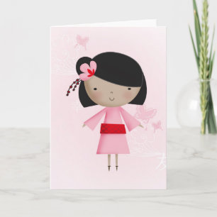Ni Hao Little China Girl Kort