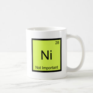 Ni - Inte viktig snål kemi-Inslag-symbol Kaffemugg
