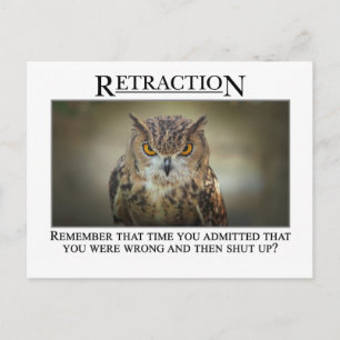 Ni kanske borde tänka över det ni sade vykort