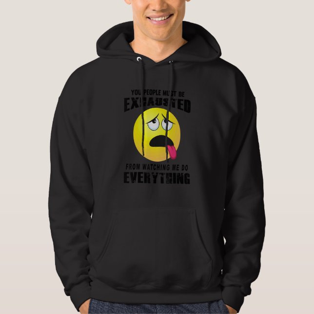 Ni måste få ett slut på Sarcastic Humor Grap Hoodie (Framsida)