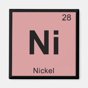 Ni - Nickel kemi Periodiska systemet Symbol Magnet