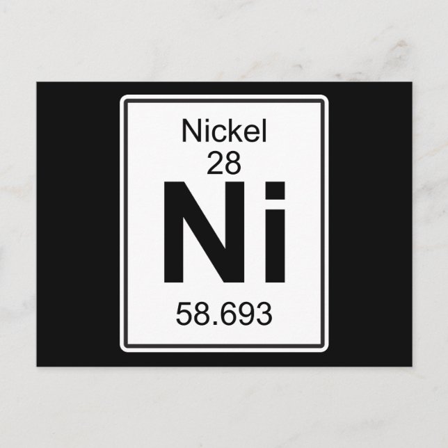 Ni - Nickel Vykort (Framsida)