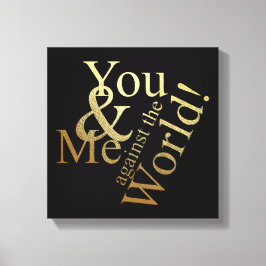 NI OCH MIG MOT VÄRLDEN CANVASTRYCK