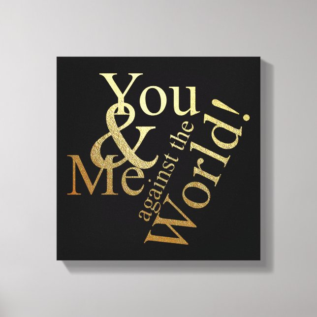 NI OCH MIG MOT VÄRLDEN CANVASTRYCK (Framsida)